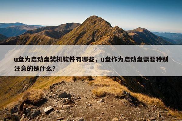u盘为启动盘装机软件有哪些，u盘作为启动盘需要特别注意的是什么?