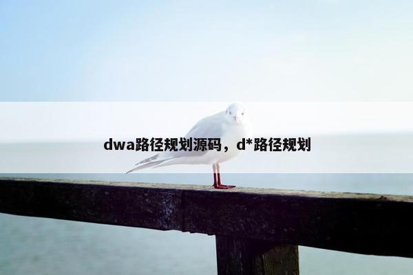 dwa路径规划源码，d*路径规划