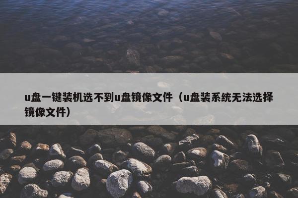 u盘一键装机选不到u盘镜像文件（u盘装系统无法选择镜像文件）