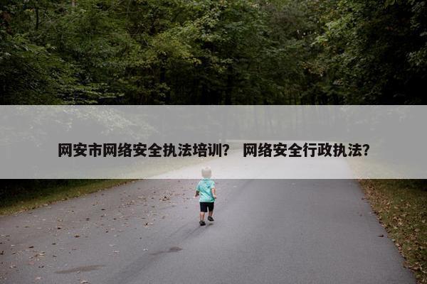 网安市网络安全执法培训？ 网络安全行政执法？