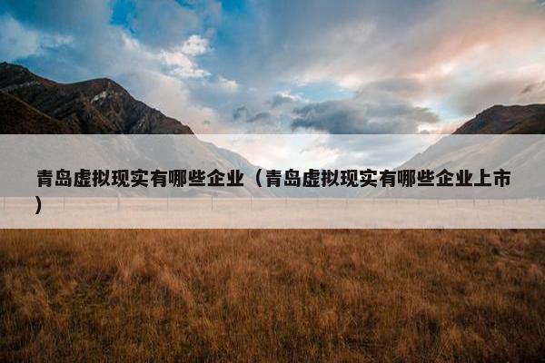 青岛虚拟现实有哪些企业（青岛虚拟现实有哪些企业上市）
