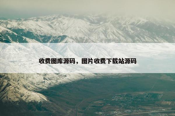 收费图库源码，图片收费下载站源码