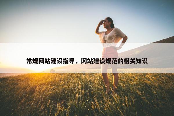 常规网站建设指导，网站建设规范的相关知识