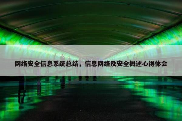 网络安全信息系统总结，信息网络及安全概述心得体会