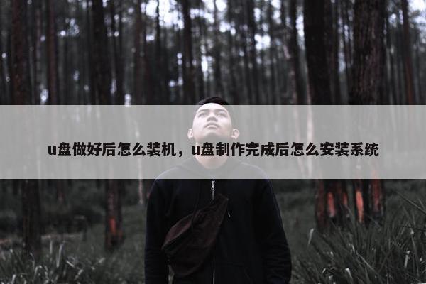 u盘做好后怎么装机，u盘制作完成后怎么安装系统