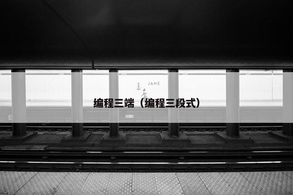 编程三端（编程三段式）