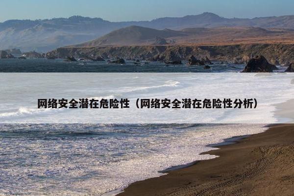 网络安全潜在危险性（网络安全潜在危险性分析）