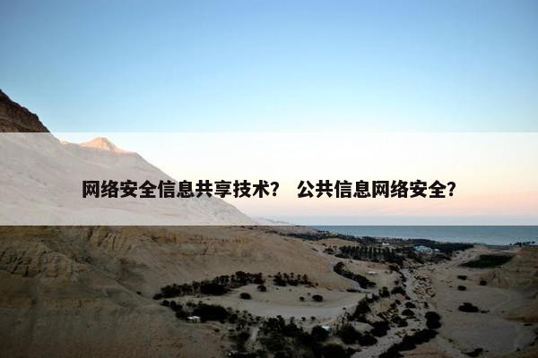 网络安全信息共享技术？ 公共信息网络安全？