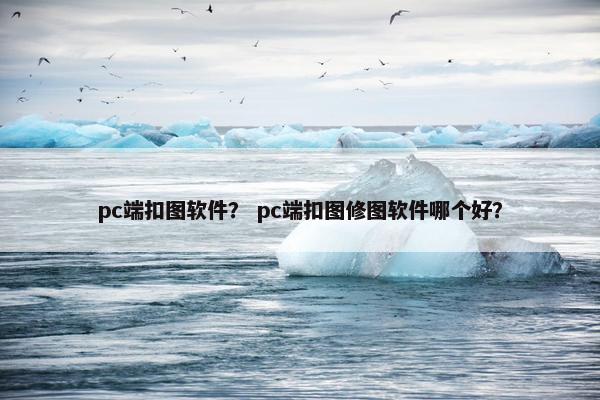pc端扣图软件？ pc端扣图修图软件哪个好？