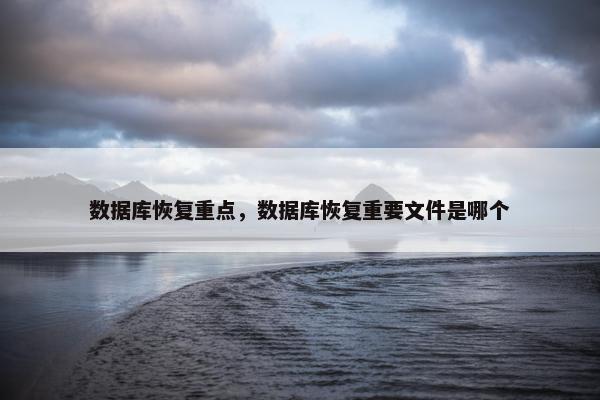 数据库恢复重点，数据库恢复重要文件是哪个