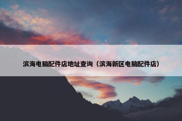 滨海电脑配件店地址查询（滨海新区电脑配件店）