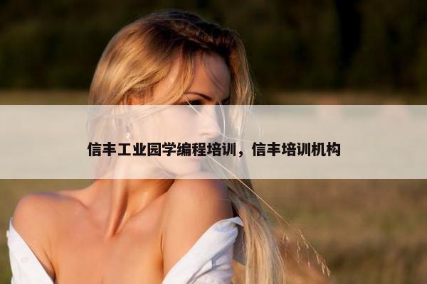 信丰工业园学编程培训，信丰培训机构