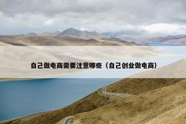 自己做电商需要注意哪些（自己创业做电商）