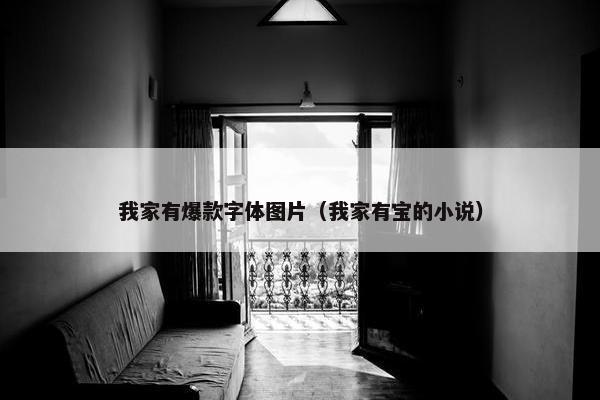 我家有爆款字体图片（我家有宝的小说）