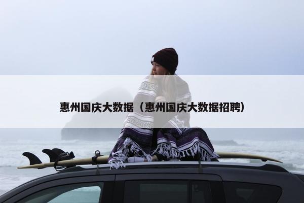 惠州国庆大数据（惠州国庆大数据招聘）