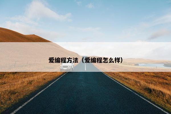 爱编程方法（爱编程怎么样）