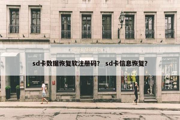 sd卡数据恢复软注册码？ sd卡信息恢复？