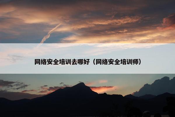 网络安全培训去哪好（网络安全培训师）