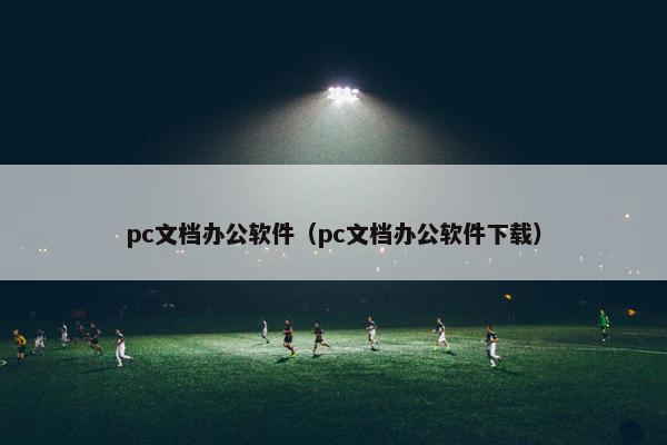 pc文档办公软件（pc文档办公软件下载）