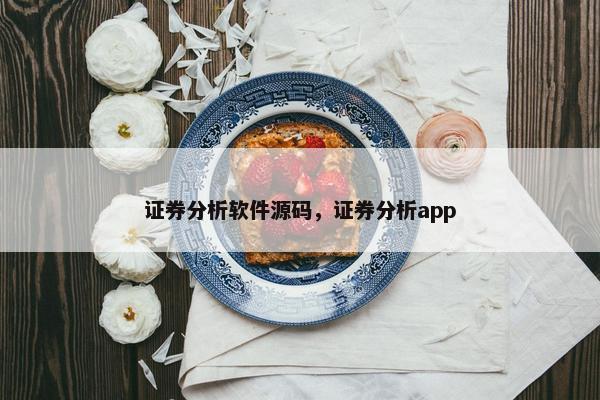 证券分析软件源码，证券分析app
