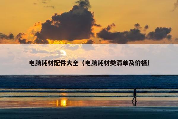 电脑耗材配件大全（电脑耗材类清单及价格）