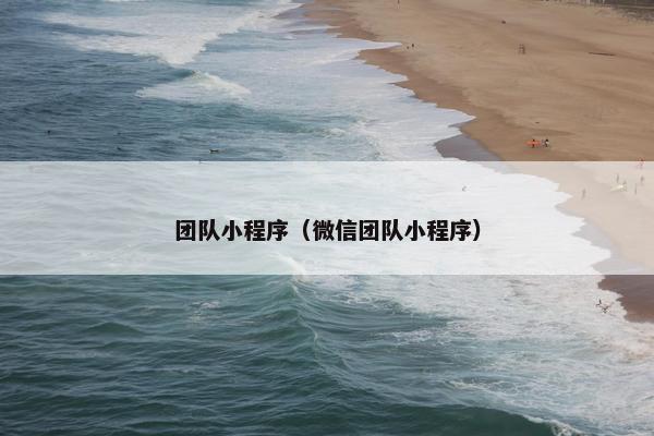 团队小程序（微信团队小程序）