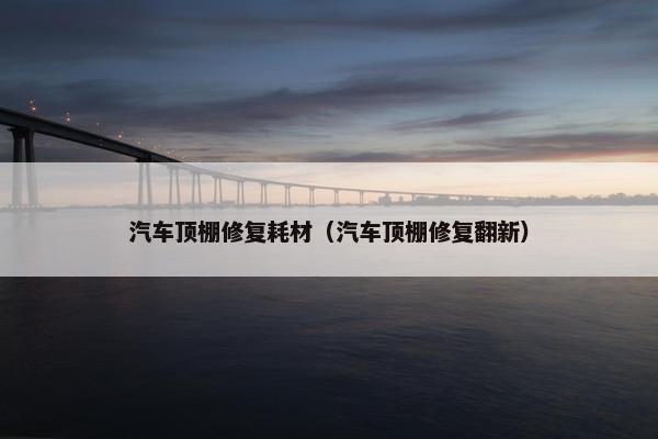 汽车顶棚修复耗材（汽车顶棚修复翻新）
