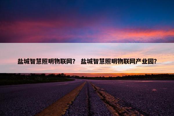 盐城智慧照明物联网？ 盐城智慧照明物联网产业园？