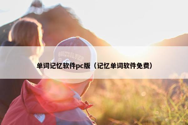单词记忆软件pc版（记忆单词软件免费）