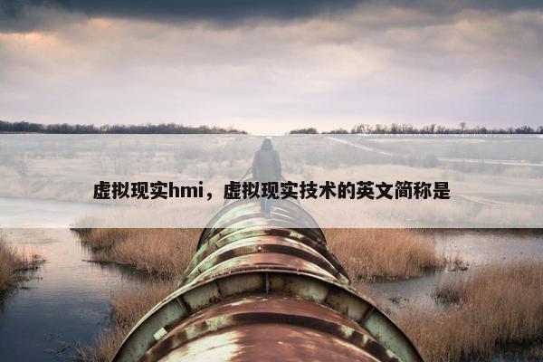 虚拟现实hmi，虚拟现实技术的英文简称是