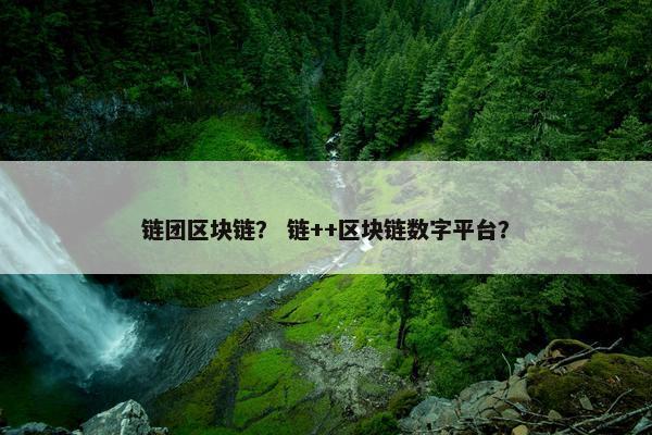 链团区块链？ 链++区块链数字平台？