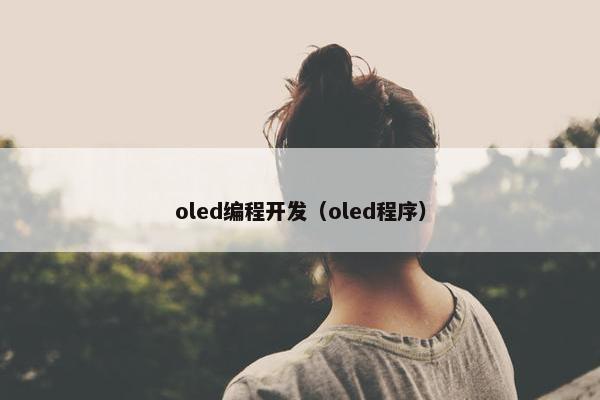 oled编程开发（oled程序）