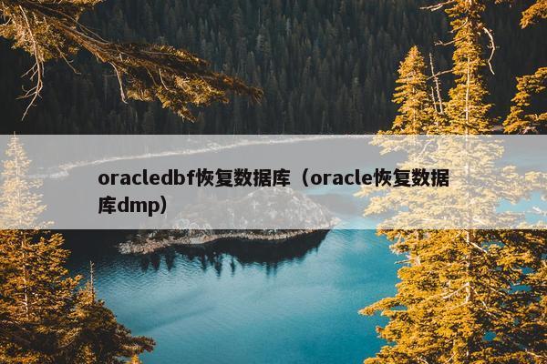 oracledbf恢复数据库（oracle恢复数据库dmp）