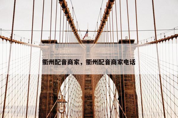 衢州配音商家，衢州配音商家电话