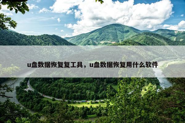 u盘数据恢复复工具，u盘数据恢复用什么软件