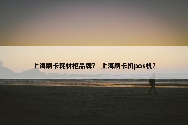 上海刷卡耗材柜品牌？ 上海刷卡机pos机？