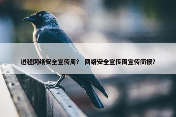 进程网络安全宣传周？ 网络安全宣传周宣传简报？