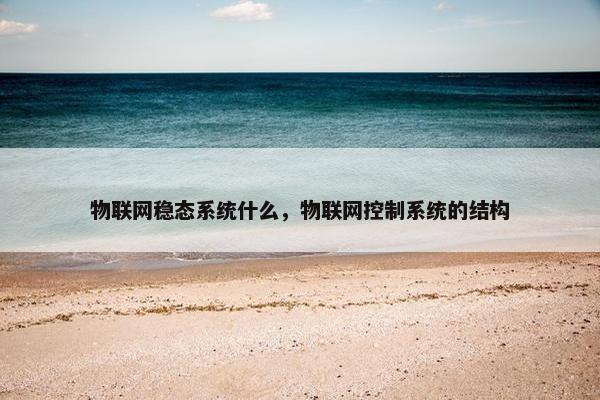 物联网稳态系统什么，物联网控制系统的结构