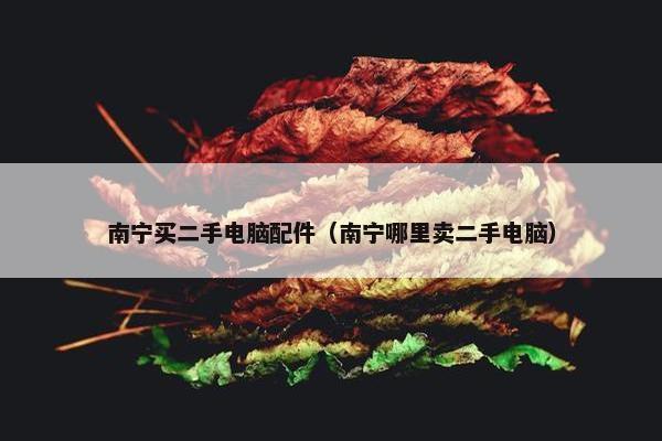 南宁买二手电脑配件（南宁哪里卖二手电脑）