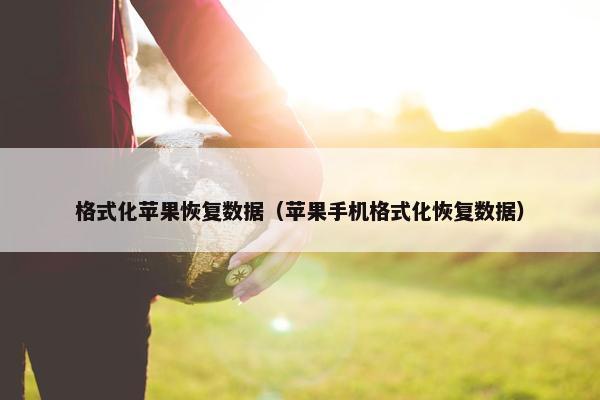 格式化苹果恢复数据（苹果手机格式化恢复数据）