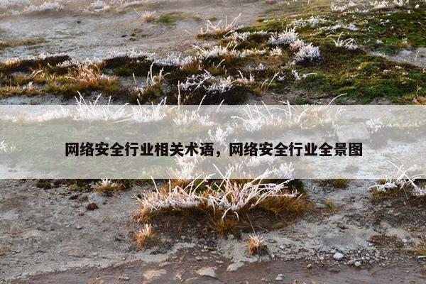 网络安全行业相关术语，网络安全行业全景图