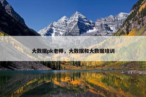 大数据pk老师，大数据和大数据培训