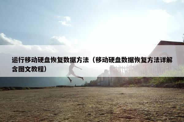 运行移动硬盘恢复数据方法（移动硬盘数据恢复方法详解含图文教程）