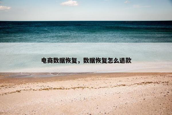 电商数据恢复，数据恢复怎么退款