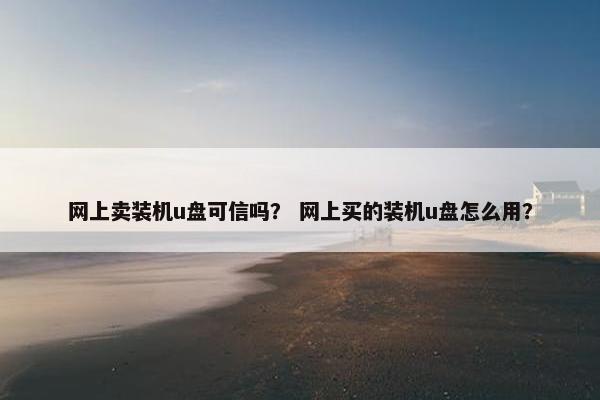 网上卖装机u盘可信吗？ 网上买的装机u盘怎么用？