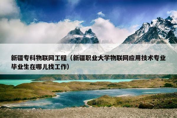 新疆专科物联网工程（新疆职业大学物联网应用技术专业毕业生在哪儿找工作）