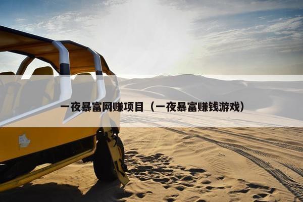 一夜暴富网赚项目（一夜暴富赚钱游戏）