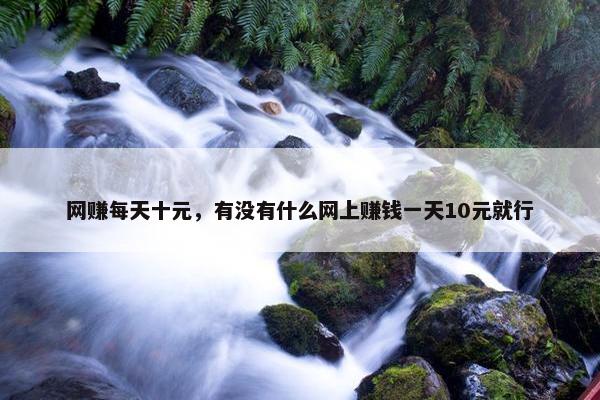 网赚每天十元，有没有什么网上赚钱一天10元就行