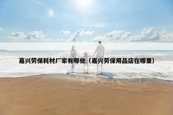 嘉兴劳保耗材厂家有哪些（嘉兴劳保用品店在哪里）