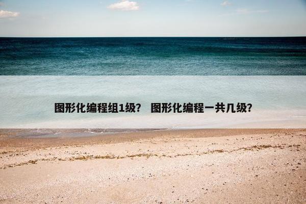 图形化编程组1级？ 图形化编程一共几级？